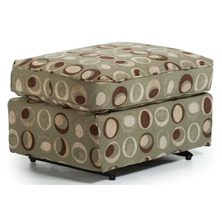 Glide Ottoman with Boxed Seat